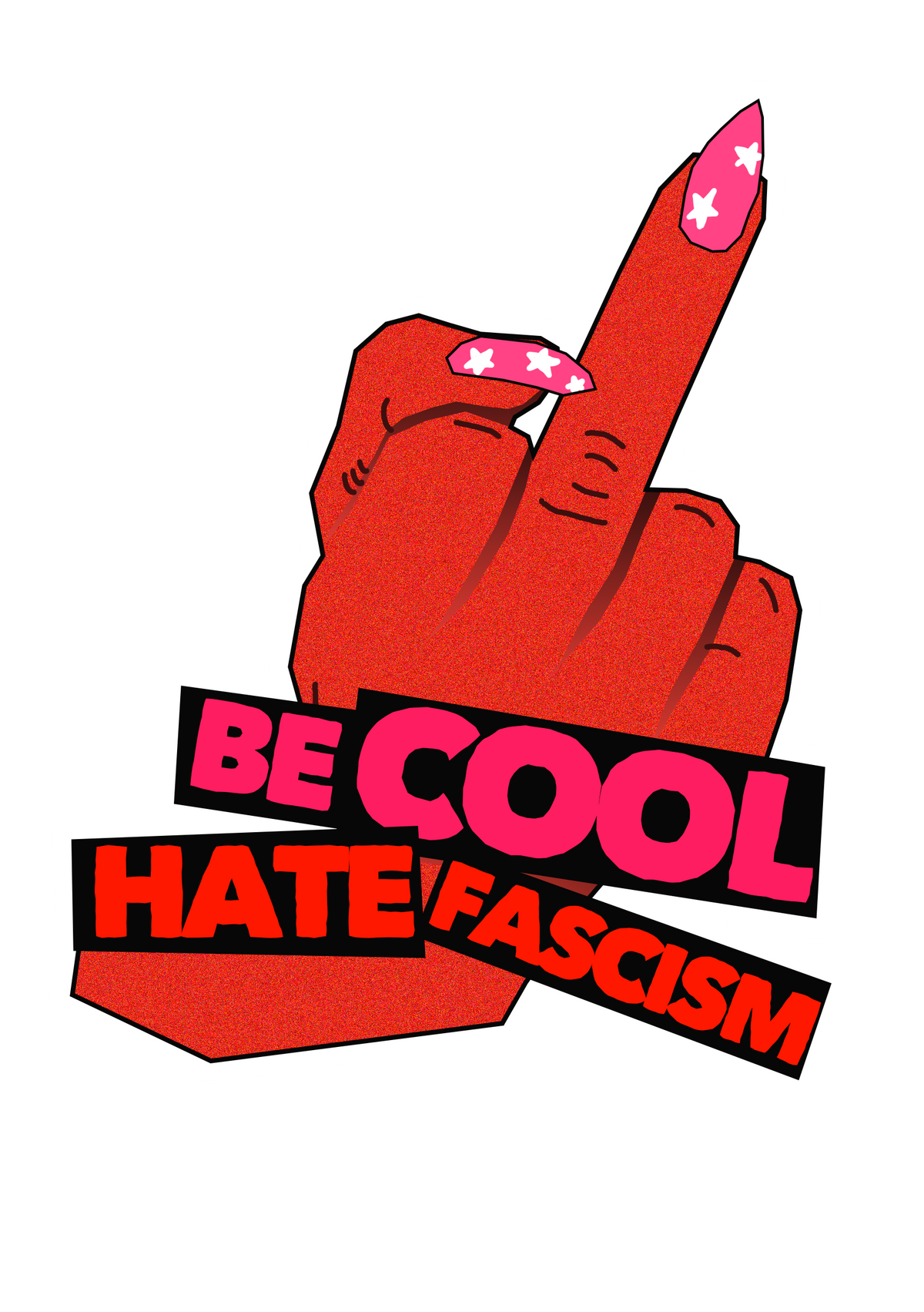 sticker - be ✨cool✨ hate 👹fascism👹