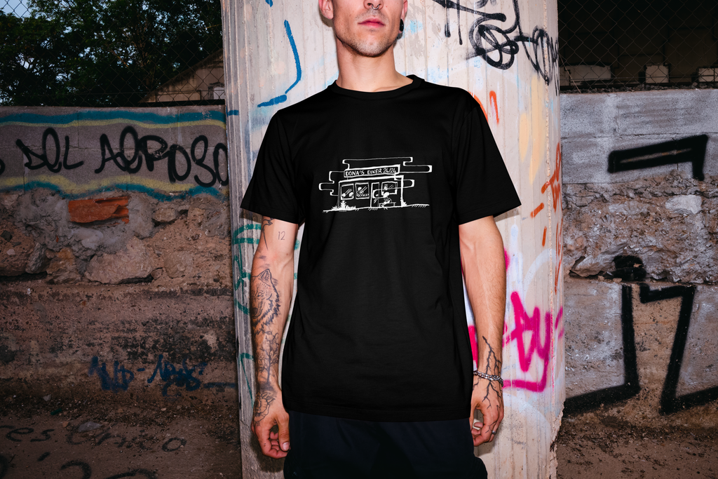 t-shirt - DONA'S DINER 💀 - noir