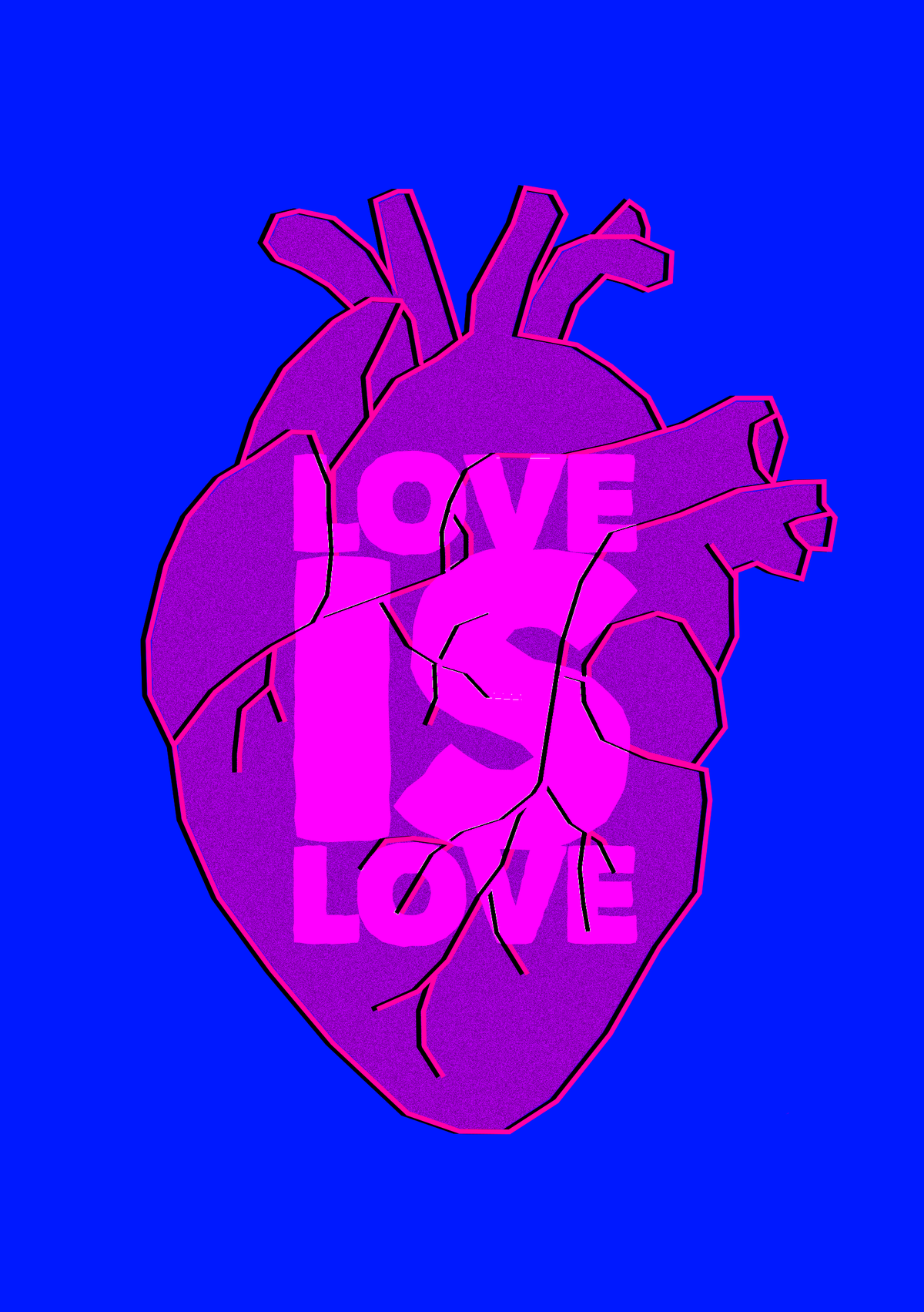 mini affiche - love is love 🏳️‍🌈
