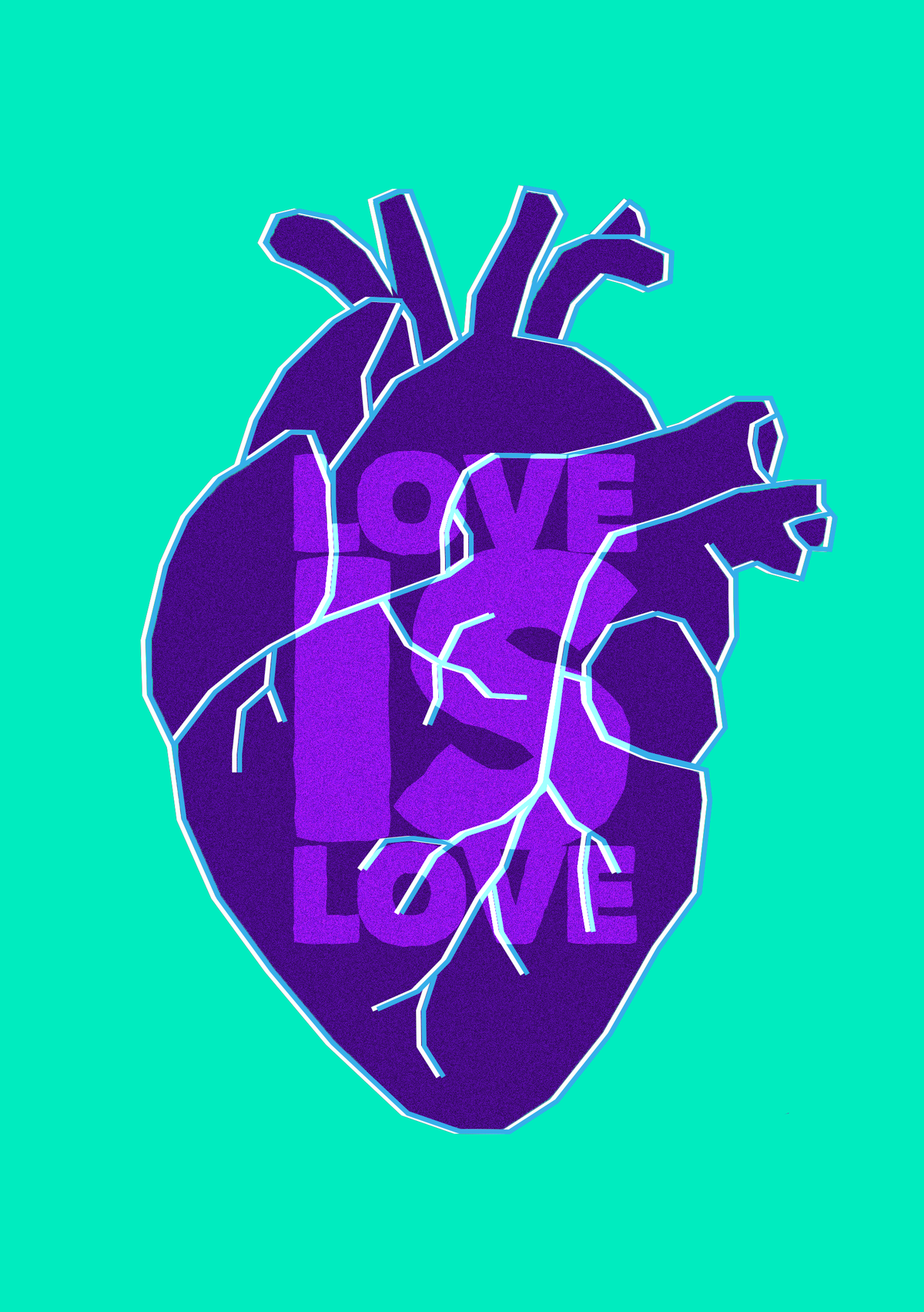 mini affiche - love is love 🏳️‍🌈
