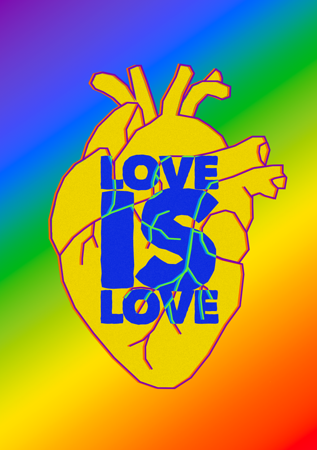 mini affiche - love is love 🏳️‍🌈