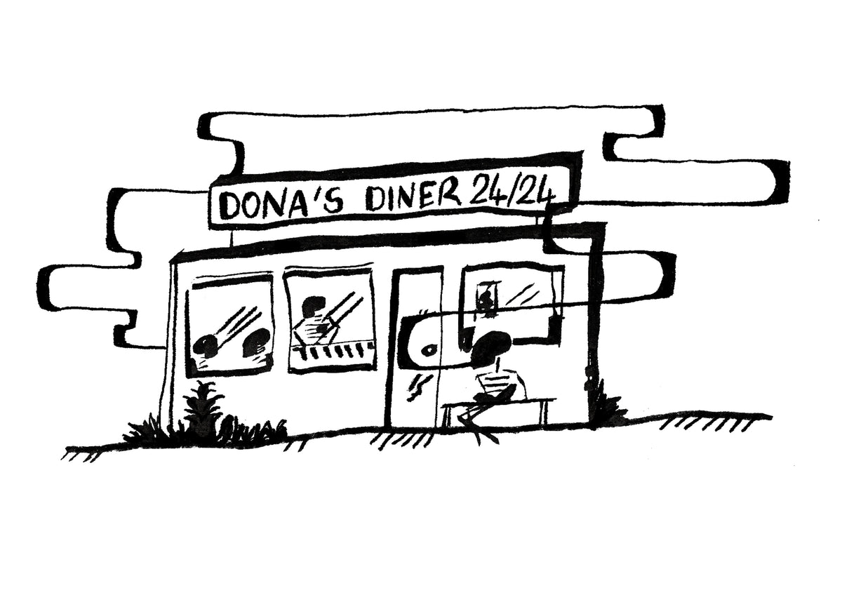 nano affiche - dona's diner 💀